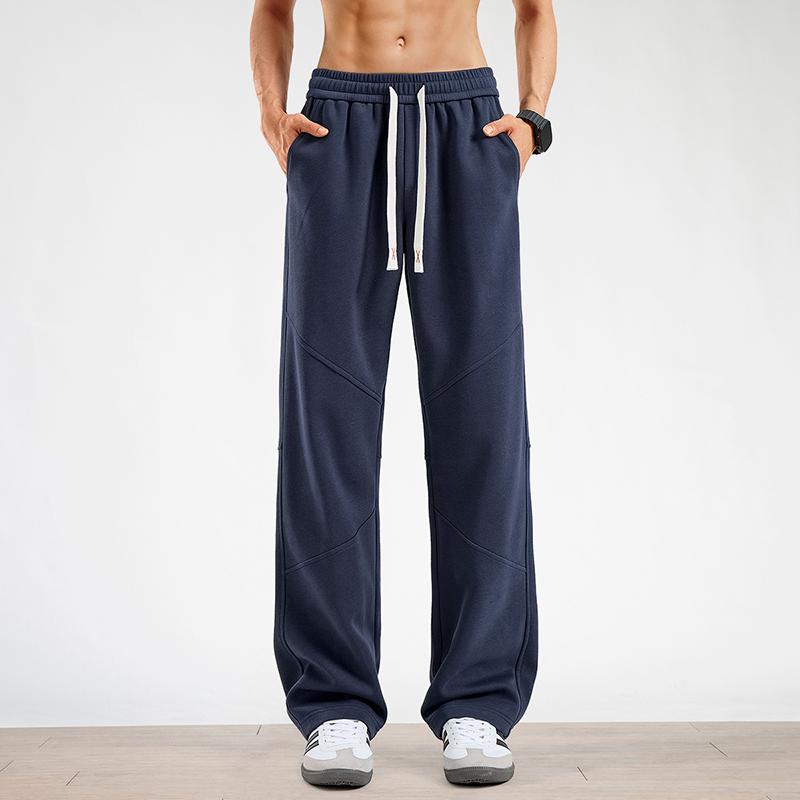 美式简约垂感直筒休闲运动长裤