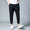 summer Casual pants Haren pants Easy Sports pants Self cultivation Pencil Pants Korean Edition Trend Ninth pants