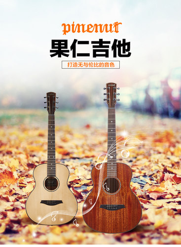 桃花芯旅行系列乌木指板乐器果仁