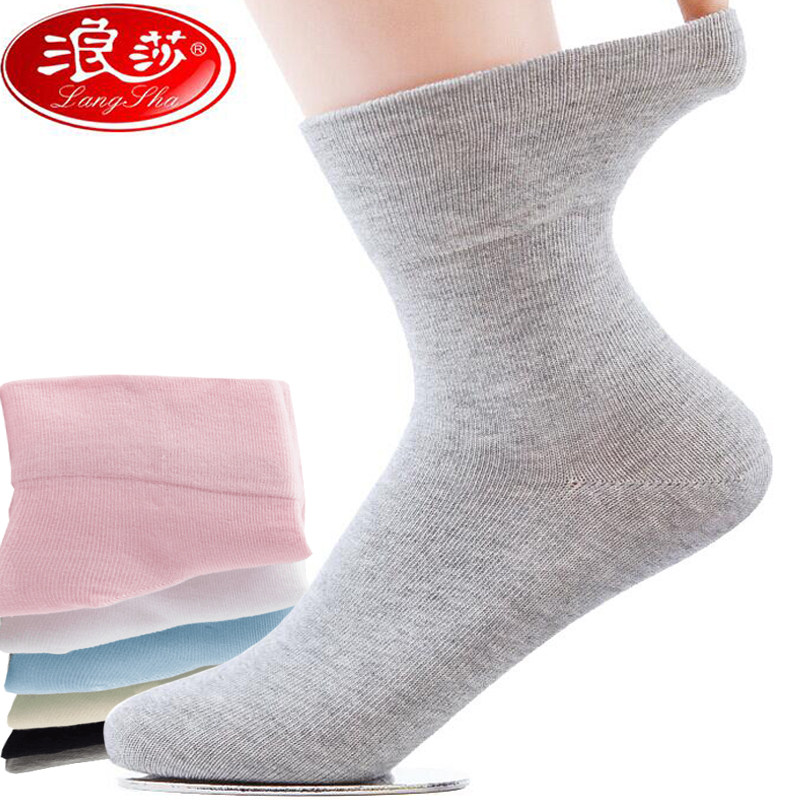 浪莎袜子女纯棉袜孕妇图片