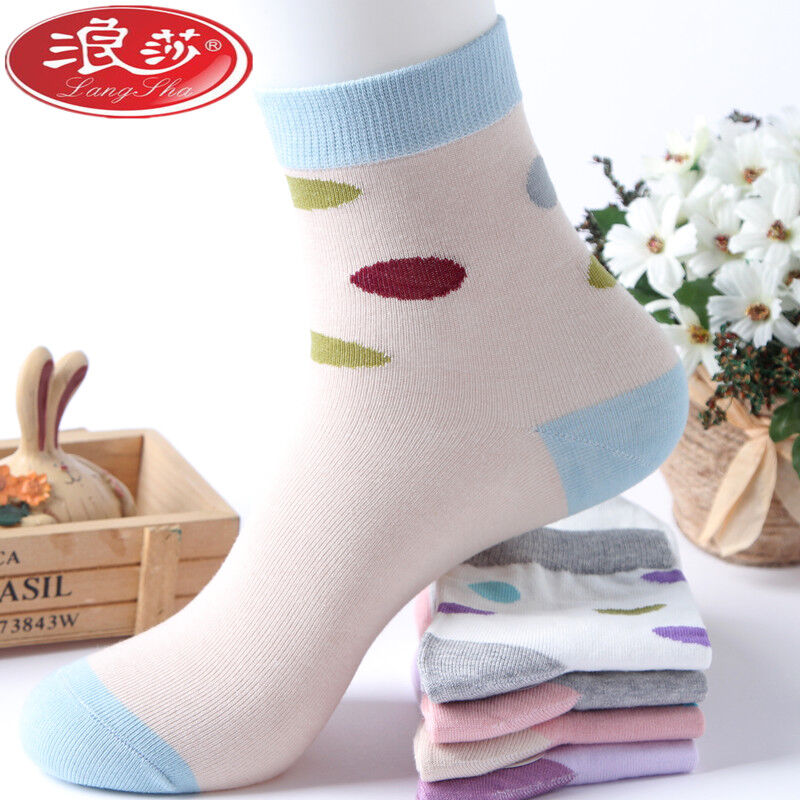 浪莎中厚运动休闲纯棉短袜图片