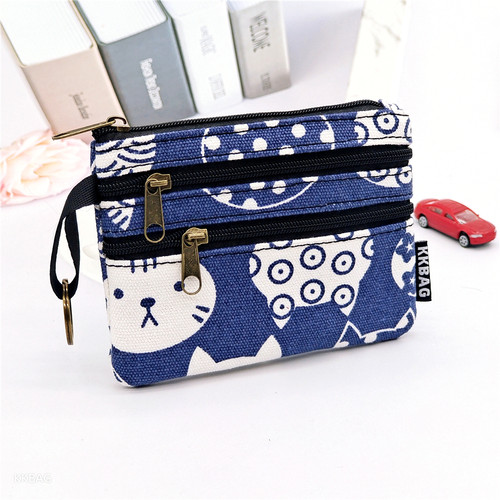新款卡通三层杂物收纳包 夏天随身手拿化妆小包 女生零钱包钥匙卡