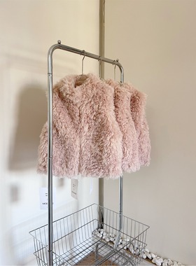 EAR RAE耳朵仔子 暖色系环保山羊绒奢美贵感皮草马甲外套