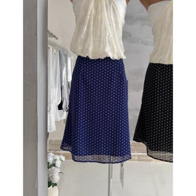 EKOOL衣库 轻薄印花波点长款半身裙女夏季宽松垂坠显瘦直筒短裙