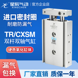15x6 20x30x40 100 星辰双轴双杆气缸小型气动TR CXSM10