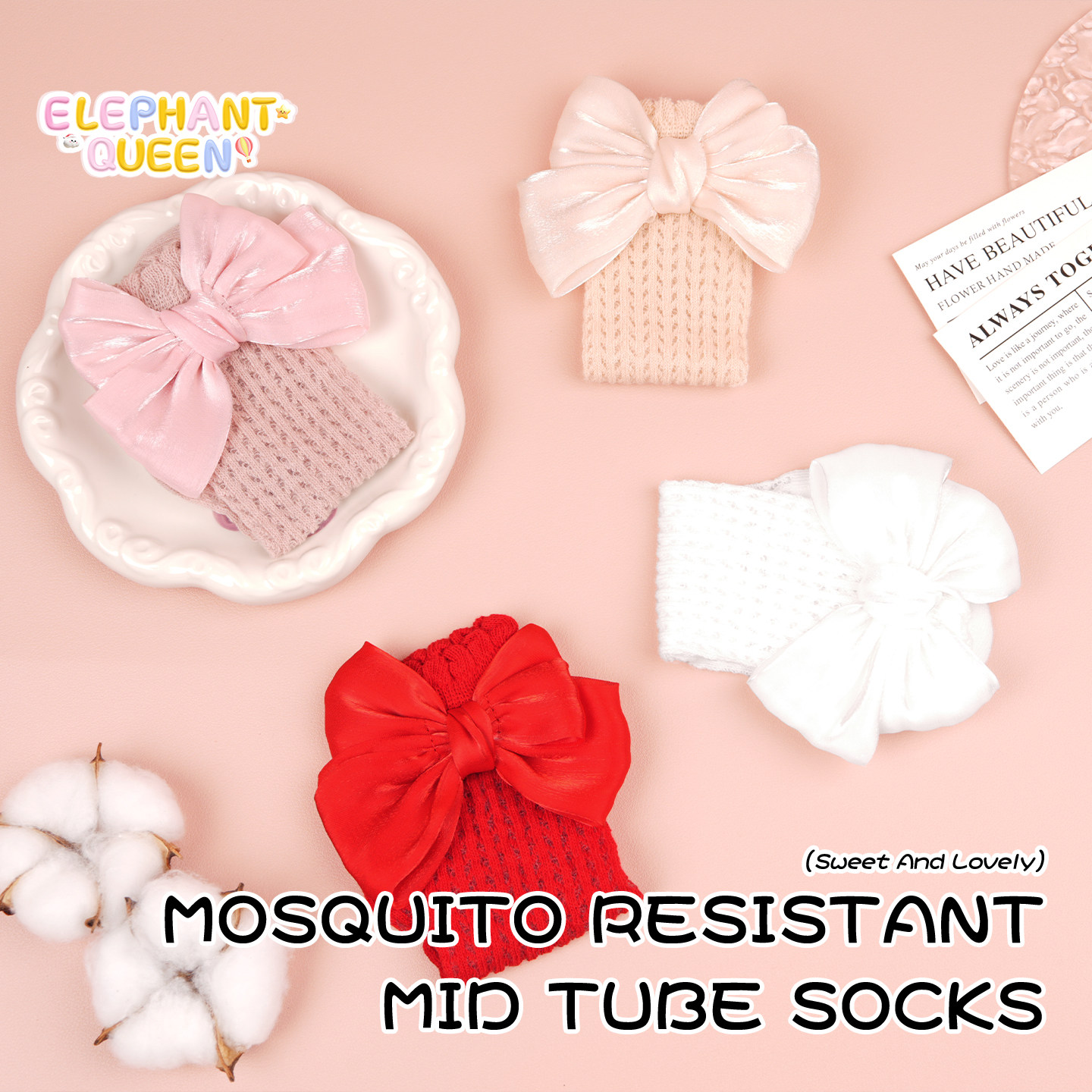 儿童袜子春秋款纯棉男童女童中筒袜宝宝长袜子婴儿袜子