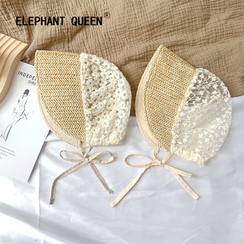 儿童草帽短檐遮阳防晒太阳帽