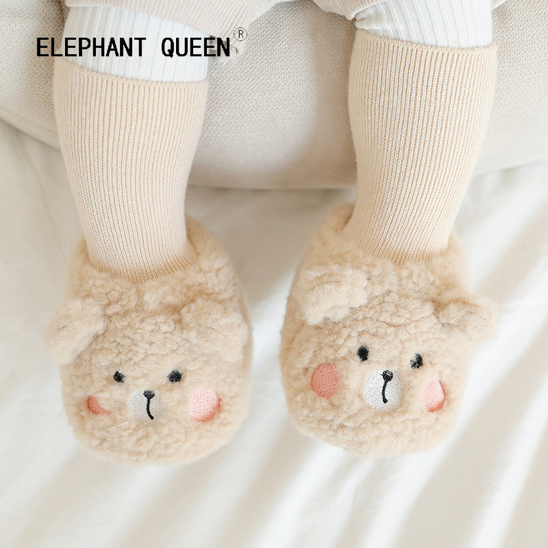 elephantqueen秋冬可爱公仔棉鞋