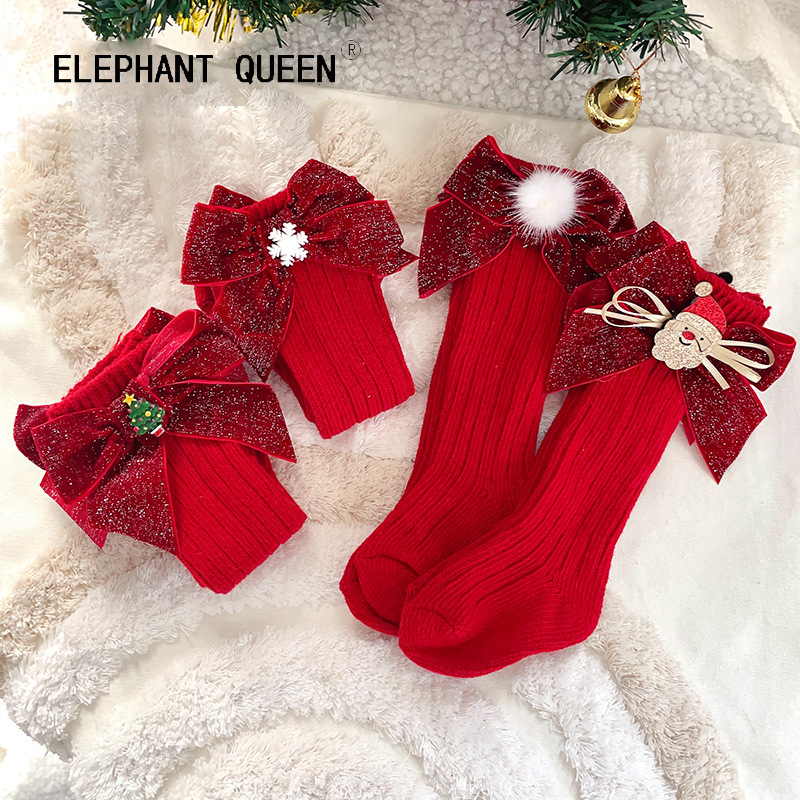 elephantqueen秋冬宝宝长筒袜
