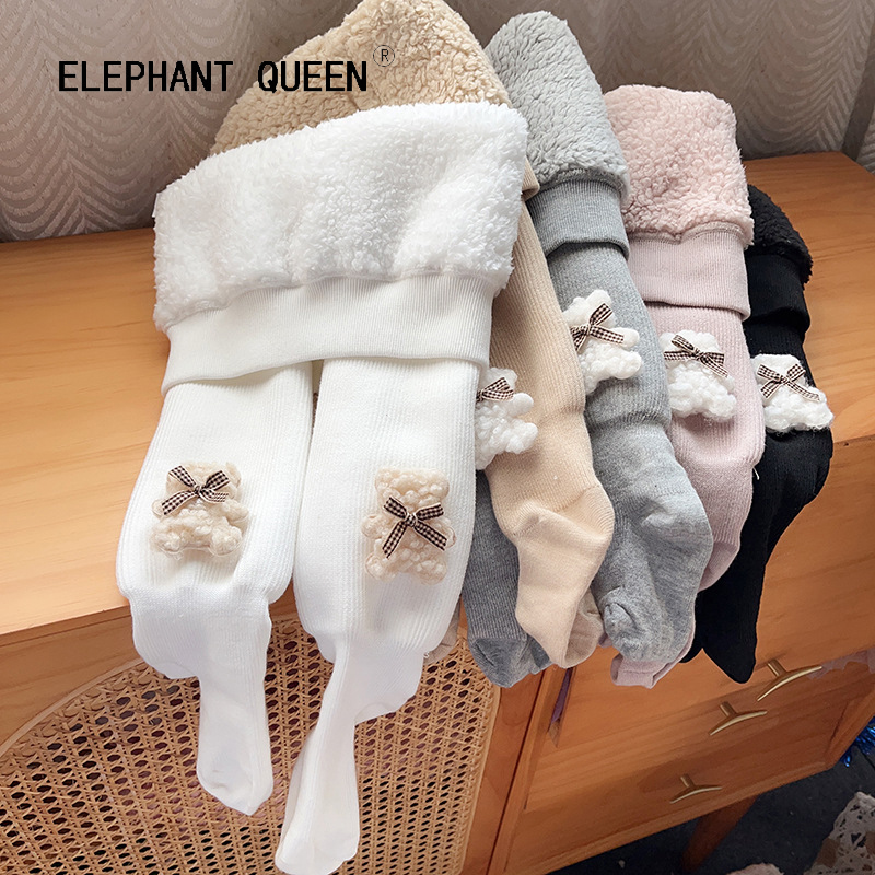 elephantqueen宝宝加绒打底裤