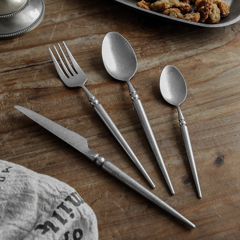 西班牙304不锈钢复古刀叉勺