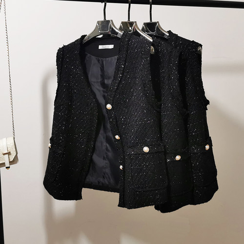 2025新款百搭v领小马甲开衫v领