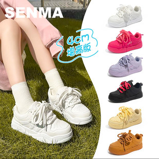 SENMA/森马女鞋新款春夏情侣板鞋运动小众原创厚底面包鞋休闲鞋子