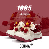 森马女鞋 小众原创保暖百搭棉鞋 新款 SENMA 冬季 厚底增高休闲鞋 板鞋