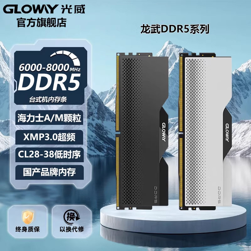 光威龙武 32g (16gx2)  48g 64g ddr5 6