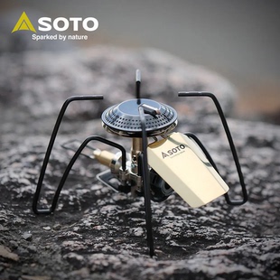 新品 户外露营卡式 日本SOTO蜘蛛炉ST 黑蜘蛛炉 炉 340BR黄铜版
