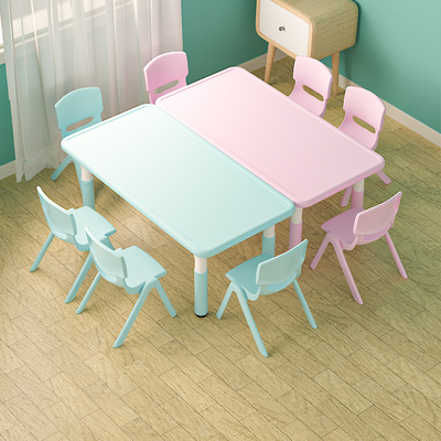 批发高端幼儿园桌子塑料桌椅