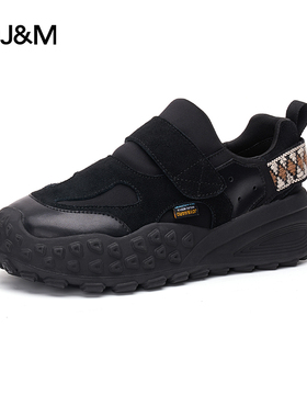 J&M/快乐玛丽登山鞋女2025秋季新款一脚蹬户外徒步爬山丑萌运动鞋
