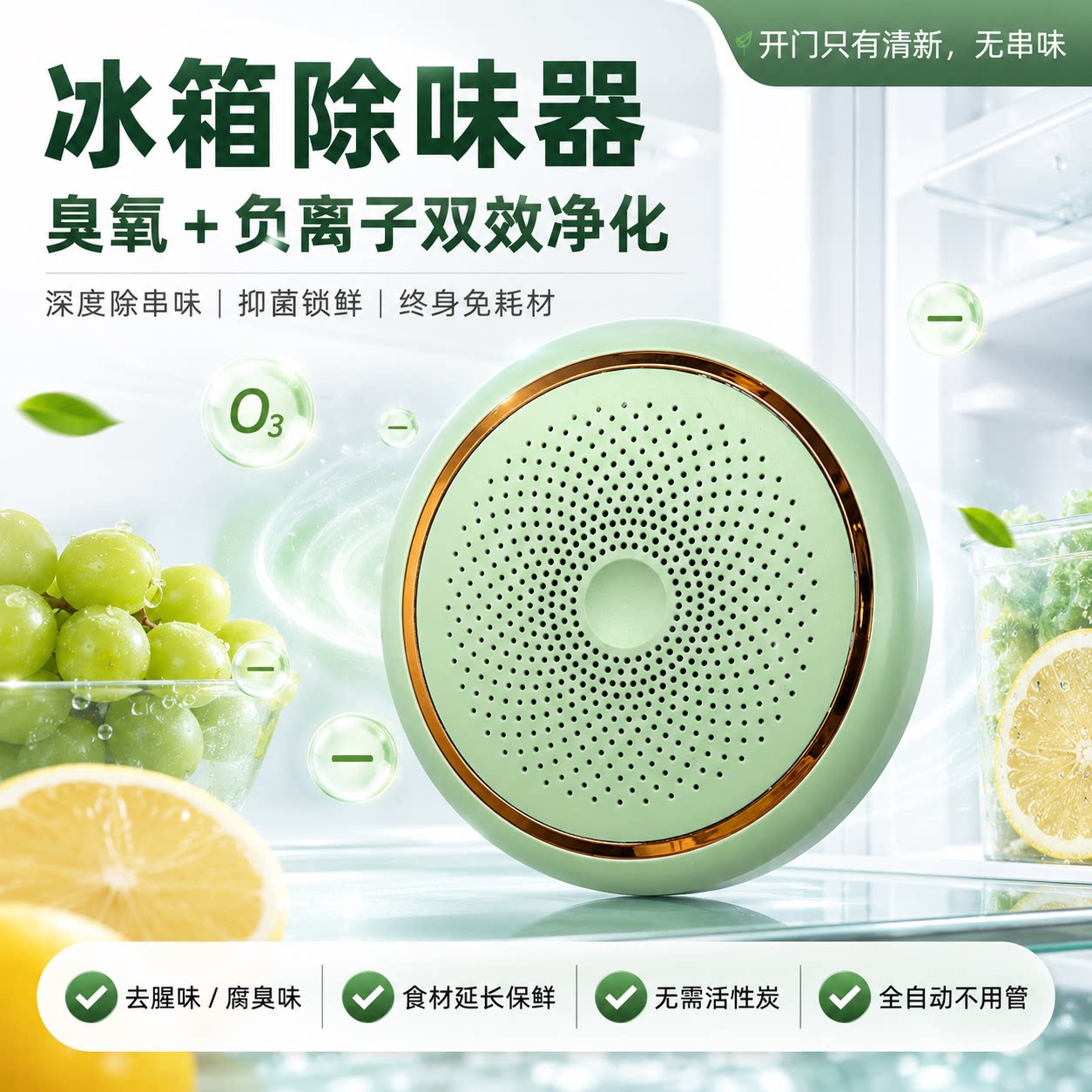 冰箱除味器除臭去异味杀菌保鲜