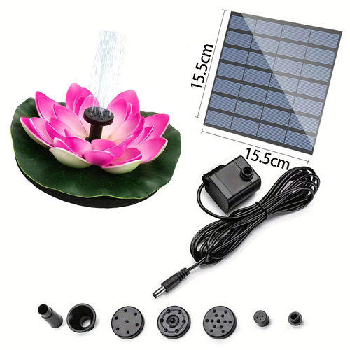 荷叶花款 组合喷泉荷叶花款 太阳能喷泉漂浮造景户外水景花园喷泉