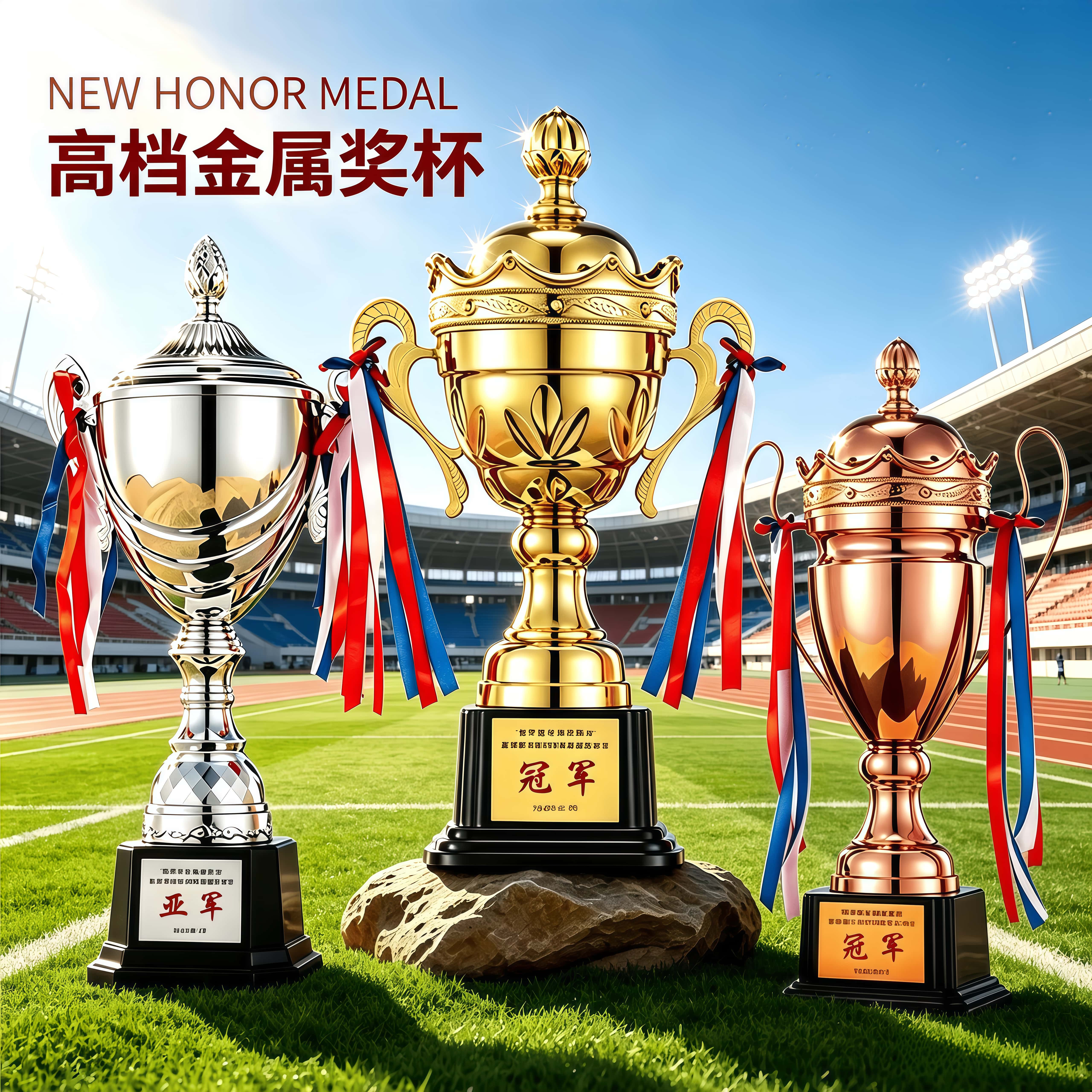 高档金属奖杯免费刻字顺丰包邮