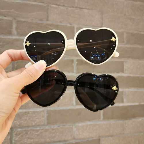 防紫外线爱心框超萌遮阳眼镜