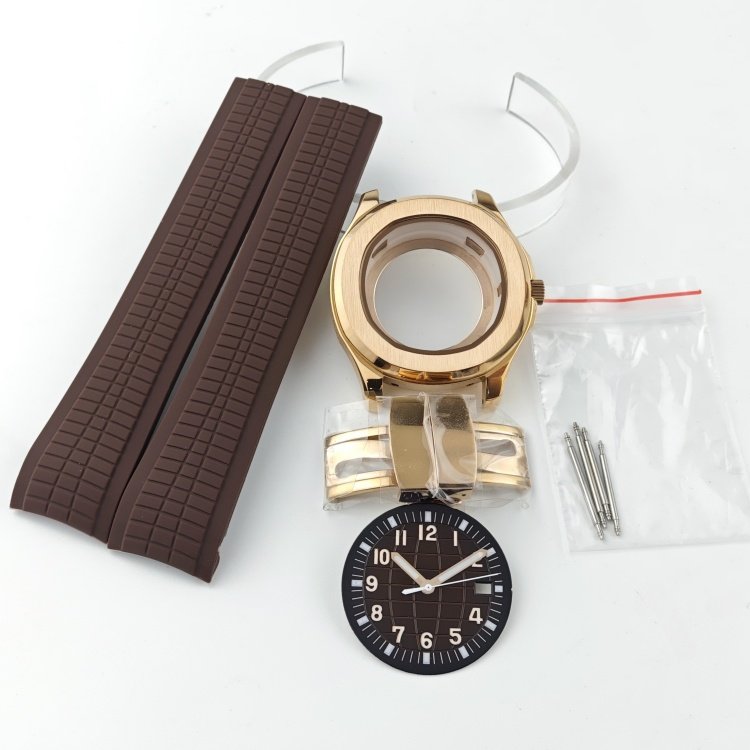 thumbnail for Nh35 Watch Case Grenade Mechanical Watch Case Set Pp Tape Modified Green Luminous Dial Mechanical Watch Accessories 41mm