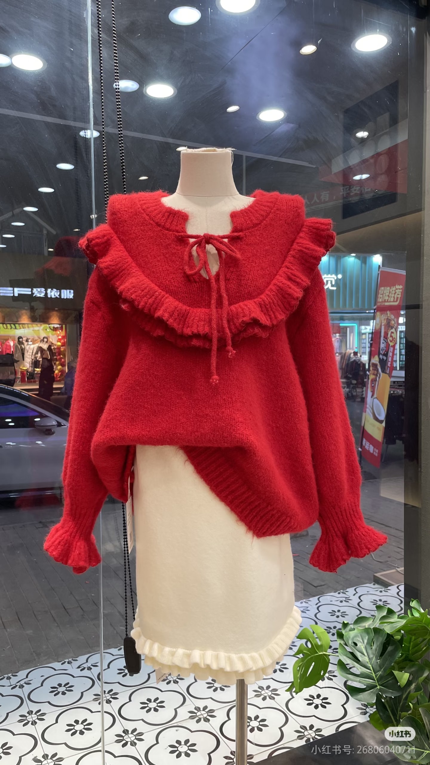 2026新款秋冬韩版宽松慵懒风圆领套头毛衣女设计感小众针织衫上衣