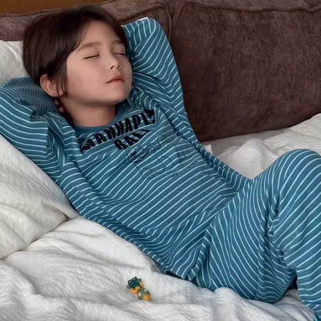 秋冬儿童长袖秋衣秋裤宝宝德绒保暖加厚内衣套装男女童休闲家居服