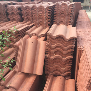 33x42水泥瓦工厂欧式彩瓦英红西瓦万科同款别墅屋顶琉璃瓦机平瓦