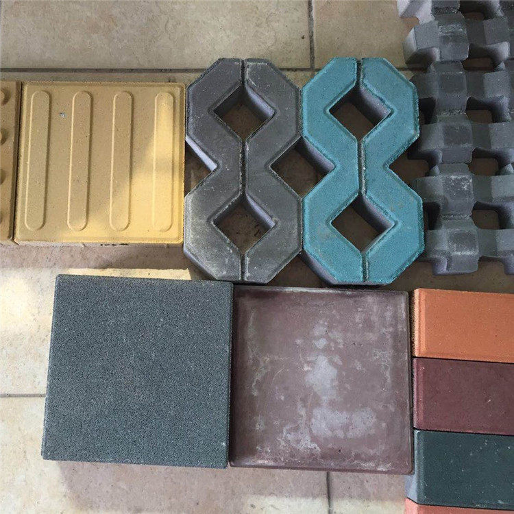 环保彩砖户外停车场植草砖压缩水泥地板砖透水砖公园地砖