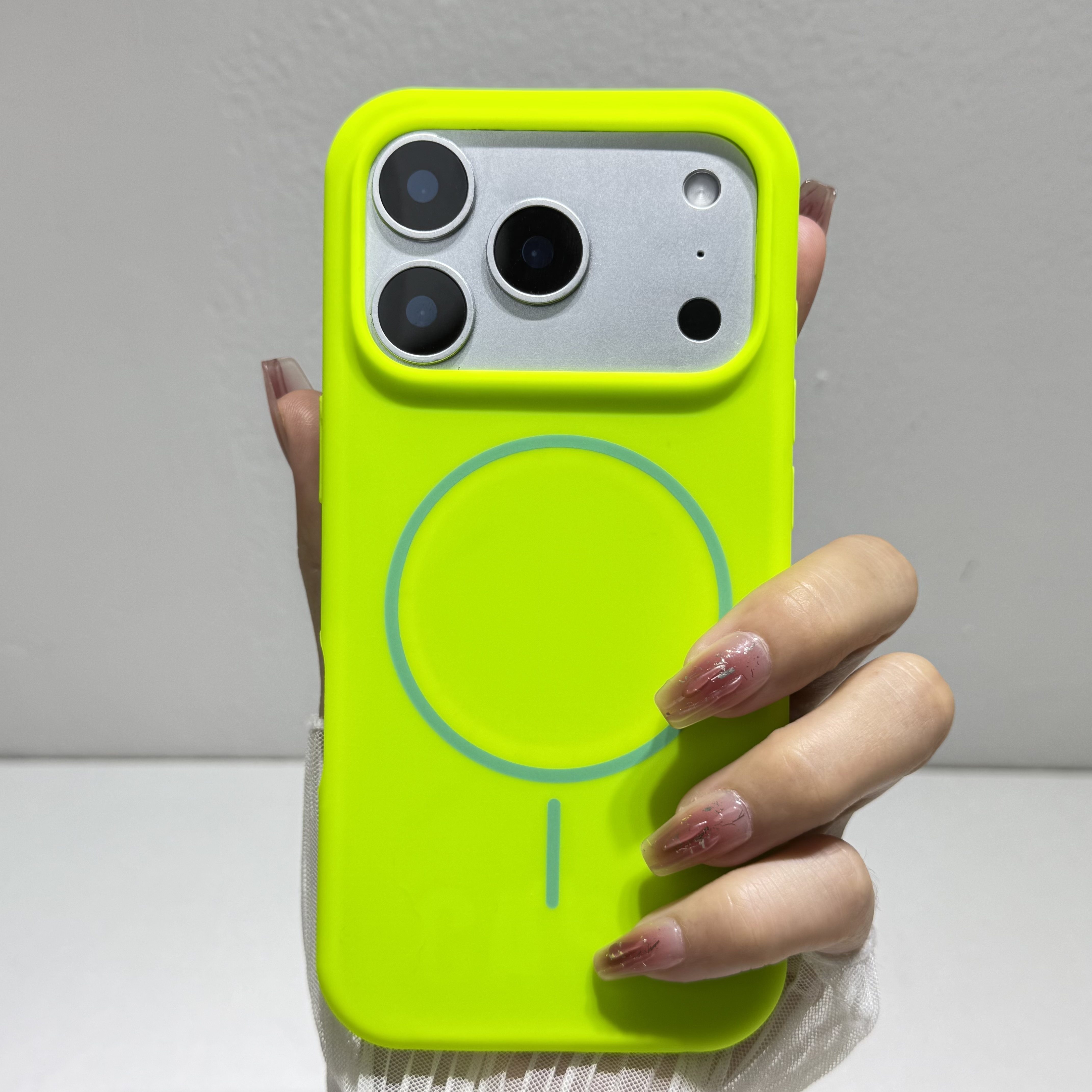 Ai键全包适用苹果17promax手机壳液态硅胶Air磁吸magsafe肤感iPhone16plus荧光绿15pro简约14时尚13保护套12