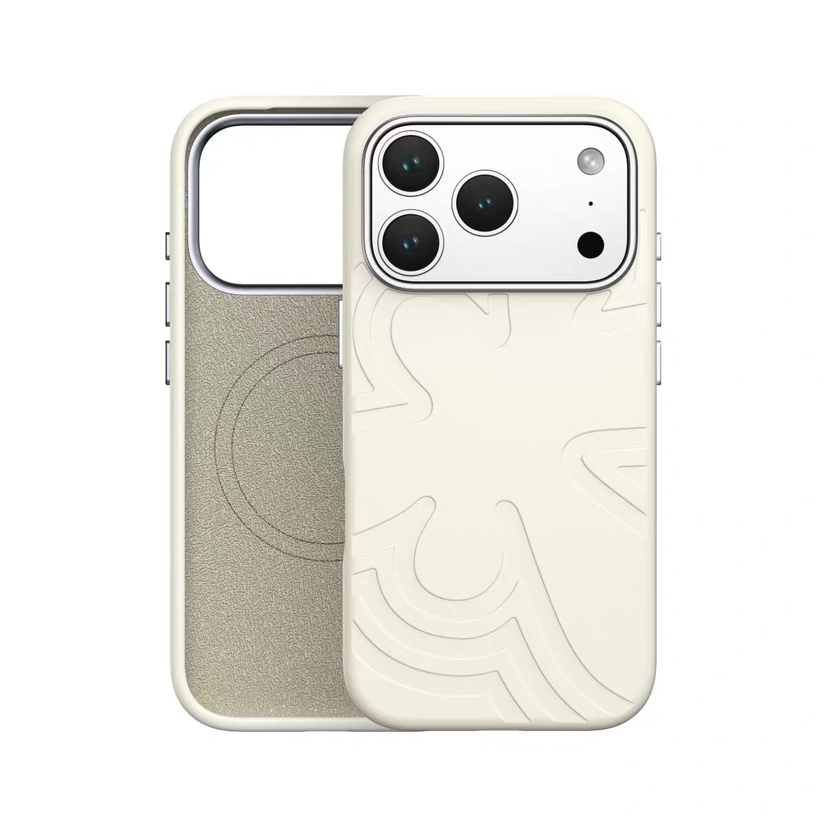 泡泡骑士适用苹果17promax手机壳花漾液态硅胶Air波漾iPhone16pro磁吸magsafe克莱因蓝15高级感14莫兰迪13套