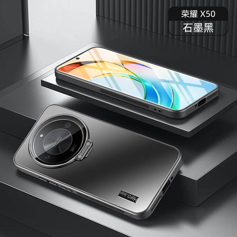 自带镜头膜盖适用荣耀x9B手机壳荣耀X50折叠支架一体x50pro全包防摔x50保护套X40新款200男女