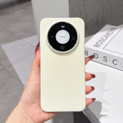 适用于HUAWEImate80promax岩砂磨砂纯色简约个性化石英岩砂散热mate70pro手机壳60pro+