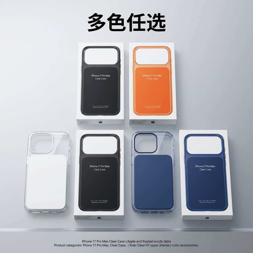 官网同款【1:1还原】适用苹果17promax手机壳magsafe磁吸iPhoneAir透明18pro高级感17时尚简约