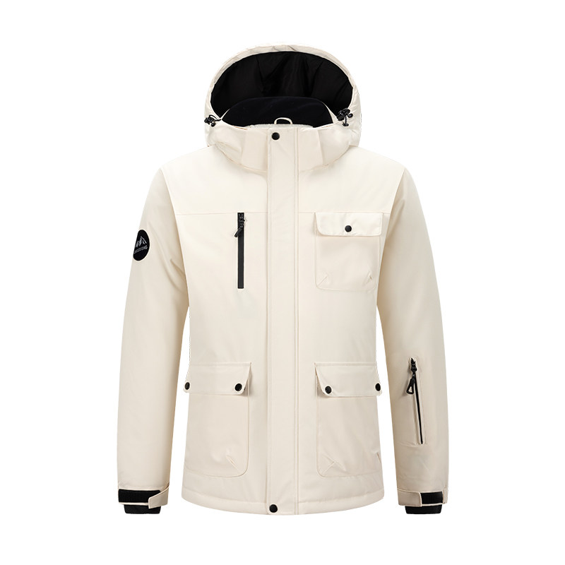 thumbnail for New ski suit set for men and women, thickened warm, single and double board insulation, professional waterproof windproof couple's ski clothing and pants