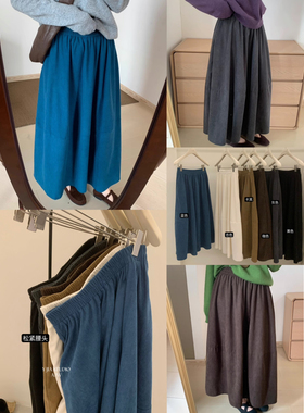 TENG OOTD十三行2026年早春新款韩版遮臀裙宽松百搭半身裙女57315