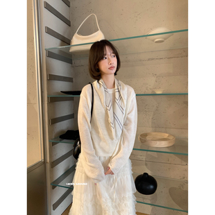 IMISS十三行26春夏韩标气质显瘦简约圆领百搭针织衫上衣女R01300