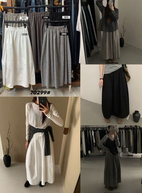 想象 SAILORMOON十三行秋季韩版中长款花苞显瘦半身裙女YS1-70299