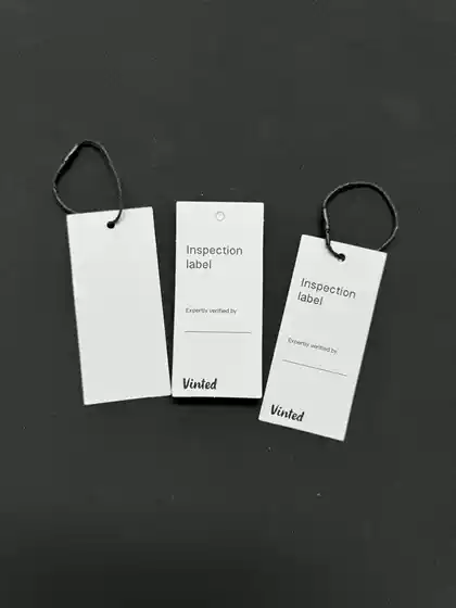 Vinted (Black) Tag Label Shoe Buckle