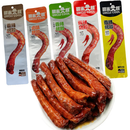 可米大叔香辣味鸡脖子非鸭脖零食一整根卤味食品麻辣小吃42g蜜汁