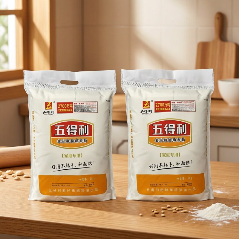 五得利面粉 九星 麦芯颗粒粉 好用不粘手优质小麦粉10kg20斤 包邮