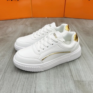 潮流百搭厚底增高板鞋 女士时尚 秋冬小白鞋 学生超轻便休闲百搭鞋