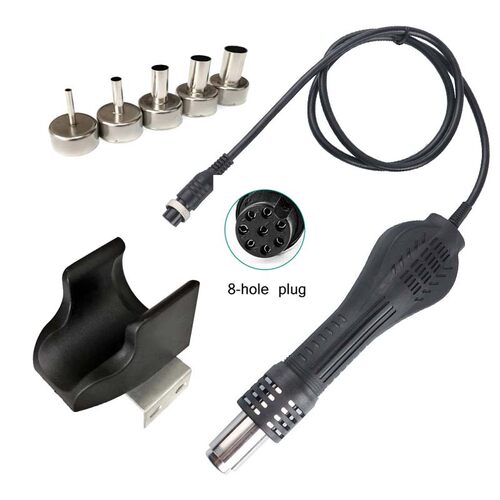 12V  24V 858/878/8586 /898D焊台手柄 热风枪手柄风嘴焊台配件