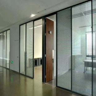 修办公室玻璃隔断墙高隔断隔音玻璃 武汉办公室玻璃隔断墙单双玻装