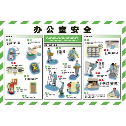 G0132安全宣传工厂车间安全宣传看板-办公室安全
