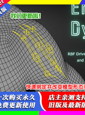 blender插件 RbF Drivers 1.27 绑定增强重量驱动形态键姿势变形