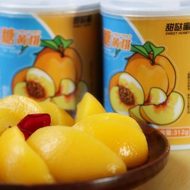 甜哒蜜冰糖黄桃罐头现货包邮