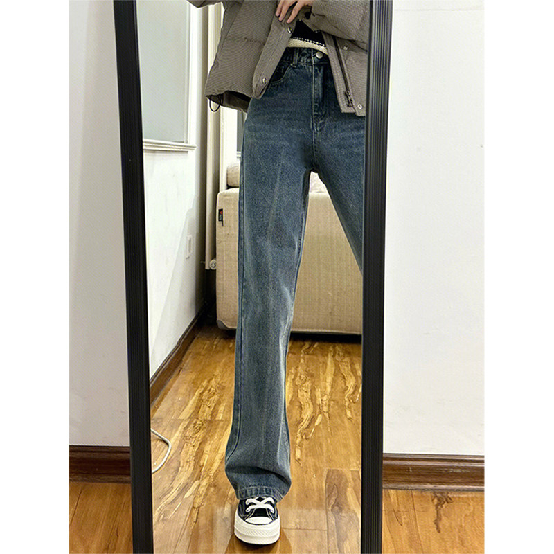 秋季大码女装胖妹妹显瘦裤子梨形身材阔腿裤粗腿宽胯直筒牛仔裤女,女装/女士精品,大码连衣裙,淘宝优惠券,粉丝福利购,淘宝优惠卷